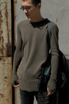 BORIS BIDJAN SABERI Long Sleeve T-Shirt AW22 LS1.2 RF FTN00001+FTJ00001 Gray PBBS23 5